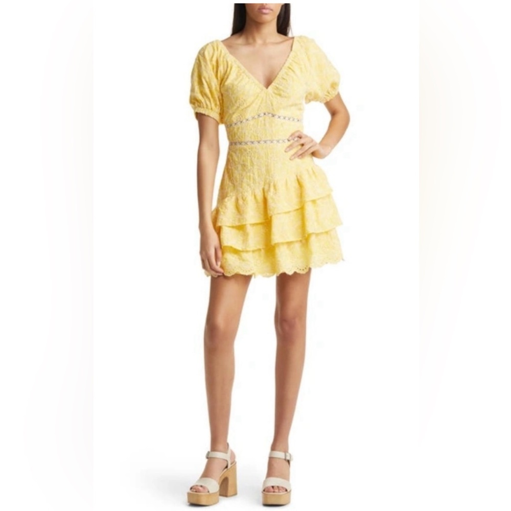 Adelyn Rae Sunny Yellow Smocked Dress